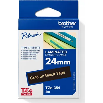 Pásek do tiskárny Páska do tiskárny štítků Brother TZE354 černá 24 mm x 8 m
