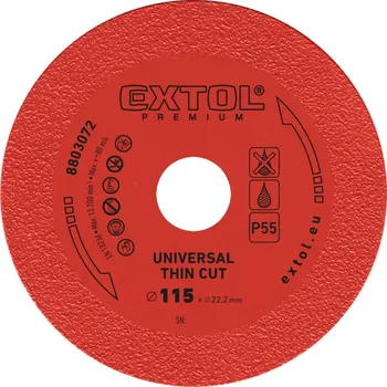 Řezný kotouč Kotouč diamantový řezný EXTRA tenký, 115x22,2x1,2mm