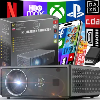 Projektor LED Projektor Heelly Projektor Heelly Android 13 TV WiFi LED šedý