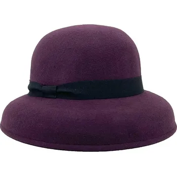 Klobouk Klobouk dámský se šikmou střechou - ČERVENÝ