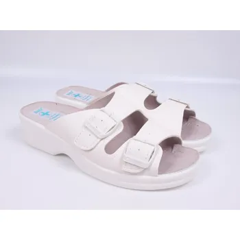 Dámské pantofle Zdravotní panfofle Adanex Astra 3820 bílé dvoupáskové velikost: 36