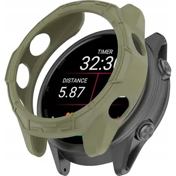 Pouzdro na mobilní telefon Pouzdro Ochranné Pouzdro pro Garmin Forerunner 970, 47mm, Khaki