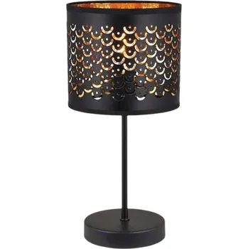 Lampička Noční lampa MORGAN 1xE27 černo-zlatá stolní lampa Milagro ML1802