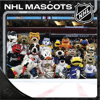 Kalendář JF Turner Kalendář NHL Mascots 2026 Wall Calendar