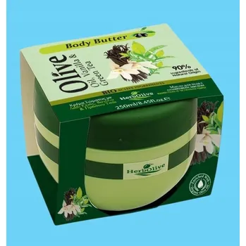 Body Butter Herbolive - tělové máslo s vanilkou a zeleným čajem