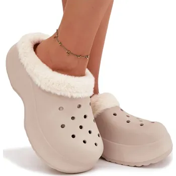 Dámské pantofle Dámské nazouváky Butosklep WEW255255-0 KHAKI velikost 36-37