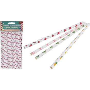 brčka 6x197mm papírová mix dekorů (16ks)