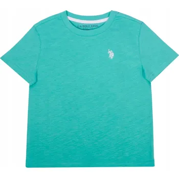 Dětské tričko U.S. POLO ASSN. s logem, tyrkysové