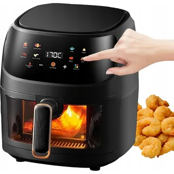 fritéza Horkovzdušná fritéza Linbox Air Fryer 5502 1400W 5l černá (černá)