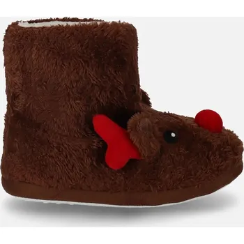 Dívčí bačkory Coccodrillo dětské papuče hnědé, velikost 30