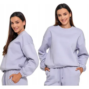 Dámská mikina DÁMSKÁ TEPLÁKOVÁ MIKINA BEZ KAPUCE FIALOVÁ, MORAJ M