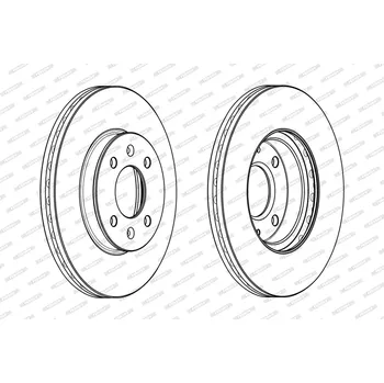 Brzdový kotouč Brzdový kotouč FERODO DDF2089C
