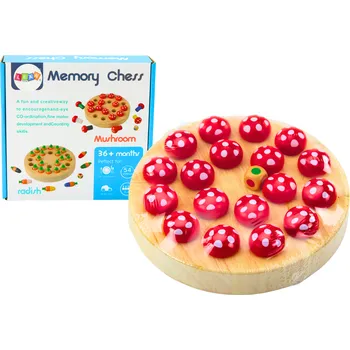 Dřevěná hračka Dřevěná hra pexeso Muchomůrky