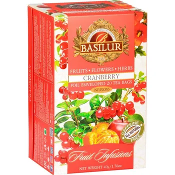 Čaj Fruit Cranberry - přebal (BASILUR - papír 20x2g)