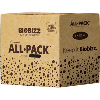 Hnojivo BioBizz All-Pack Outdoor 500ml, celkový objem 3L