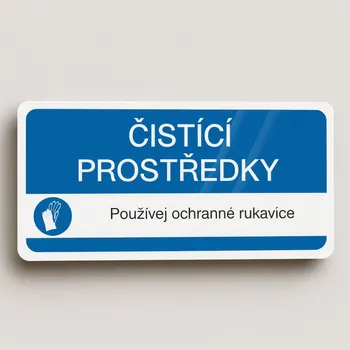 Čistící prostředky Samolepka 190 x 90 mm tl. 0.1 mm - Kód: 02079