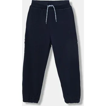 Chlapecké kalhoty Dětské bavlněné tepláky United Colors of Benetton 3J68CF06L.G.seasonal námořnická modř 59X, vel. 140
