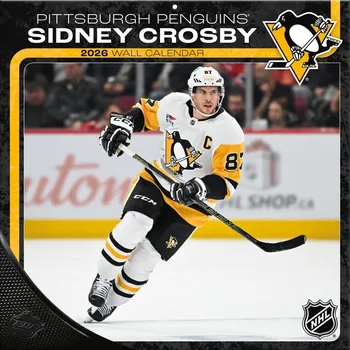 Kalendář JF Turner Kalendář Pittsburgh Penguins NHL Sidney Crosby #87 2026 Wall Calendar
