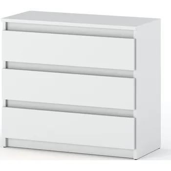 Komoda Komoda Stiv-Meble 80 x 33,5 x 71,5 cm, bílá matná