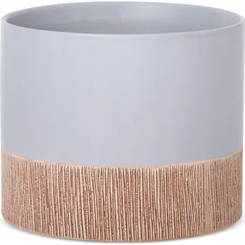 Květináč Obal Na Květináč na květináč 15 x 18 cm keramický šedý