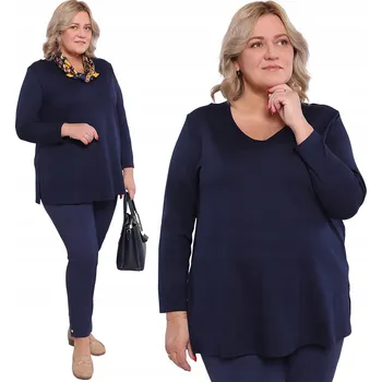 Dámská halenka Tmavě modrá halenka z viskózy, velikost 56/58