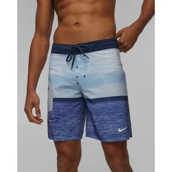 Pánské plavky Pánské Koupací šortky Nike Swim Best Icon Nike Fadeaway Sail Boat 9" Boardshort V Modré Barvě Nessf500-400
