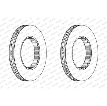 Brzdový kotouč Brzdový kotouč FERODO FCR348A