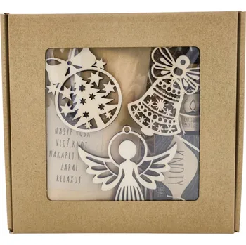 Výroba svíčky Sypaná svíčka - Vánoční set s ozdobami Vánoční mix