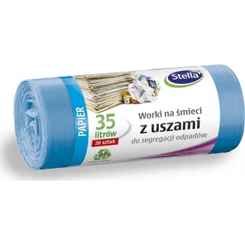 Pytle na odpadky Papírové pytle na odpadky Stella 35l 20 ks