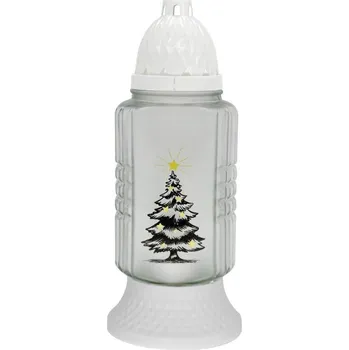 Smuteční dekorace Madona hřbitovní svíčka 27 cm