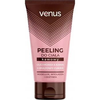 Tělový peeling Tělový peeling hrubozrnný kávový cukrový olejový s olejem monoi 150