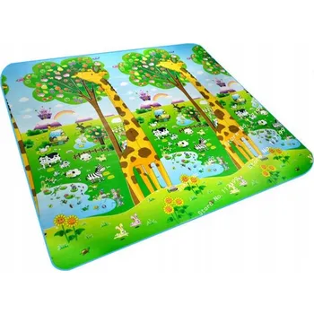 Hrací deka Podložka oboustranná Ikonka KX8040 Sun Baby ZOO 200x180x0,5 cm
