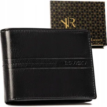 Rovicky pánská peněženka z pravé kůže černá - muž