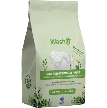 Přípravek do myčky Washo All in One Tablety do Myčky 34 ks – Efektivní Čistota a Lesk bez Námahy