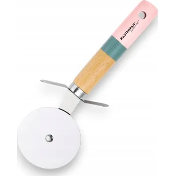 Kuchyňský nůž Elegantní nůž do pizzy Masterpan s dřevěnou rukojetí, nerezová ocel