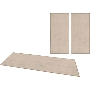 Koberec Ložnicová sada Pure 102662 Taupe/Cream - doprava zdarma