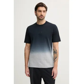 Pánské tričko Bavlněné tričko adidas ALL SZN Dip Dye šedá barva, JJ3694 90X, vel. L