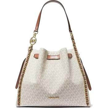 Kabelka Michael Kors Mina Large Signature Logo Chain Shoulder Bag Vanilla