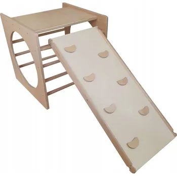 prolézačka Domácí dětské hřiště do pokoje + skluzavka Box Plus