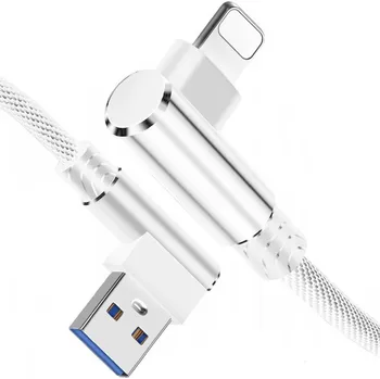 Datový kabel Kabel Cabels USB - Apple Lightning 1 m stříbrný