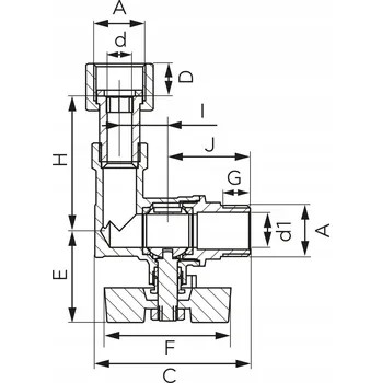 Ventil Kulový kohout Ferro 1/2'' KFM1SGPK