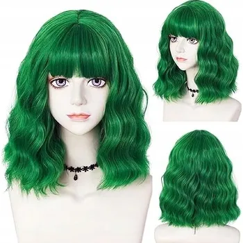 Karnevalová paruka Korbi paruka polodlouhé vlasy bílá