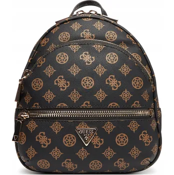 Městský batoh Dámský Malý Batoh Guess Manhattan II Backpack HWPG71 Mocha Černý