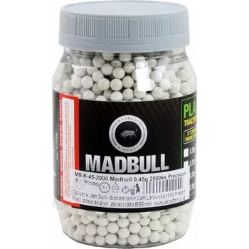 Airsoftová kulička Airsoftové kuličky MadBull Heavy Sniper 0,40g, 2000bb, bílé
