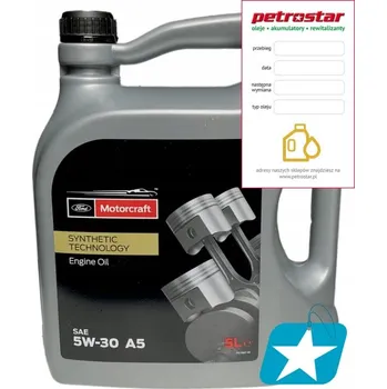 Motorový olej OLEJ FORD MOTORCRAFT FORMULA F A5 5W-30 5L
