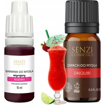 Vonný olej Senzi Cosmetics Sada pro výrobu mýdla Barvivo + Vonný olej 10 ml 2 ks