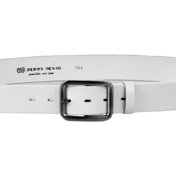 Opasek Dámský kožený pásek 4100 bílý velikost 90 cm, Penny Belts