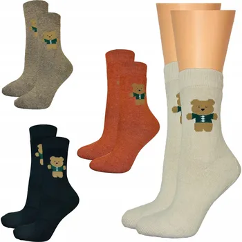 Dámské ponožky 4x PONOŽKY dámské froté termoaktivní teplé zimní silné termo klasické