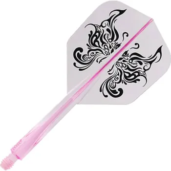 Příslušenství pro šipky Condor Letky AXE Tribal Butterfly - Small - Long - Clear Pink CN492
