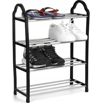 Botník Police na boty Stojan Regál Skříňka 4 ÚROVNĚ